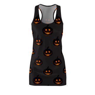 Halloween Jack O Lantern Racerback Dress
