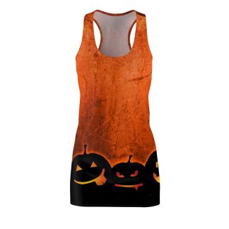 Halloween Pumpkin Patch Racerback Dress