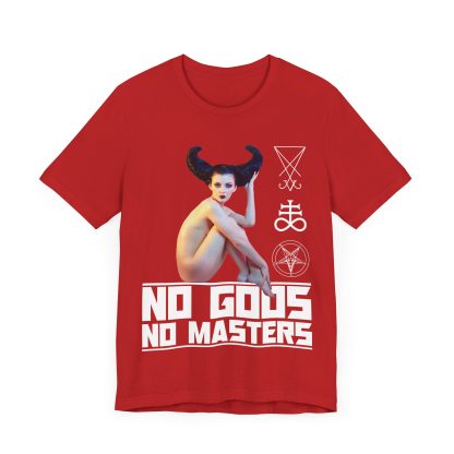 No Gods No Masters Sexy Devil Girl Tee - Image 3