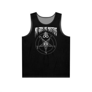 No Gods No Masters Satanic Baphomet Devil Tank Top